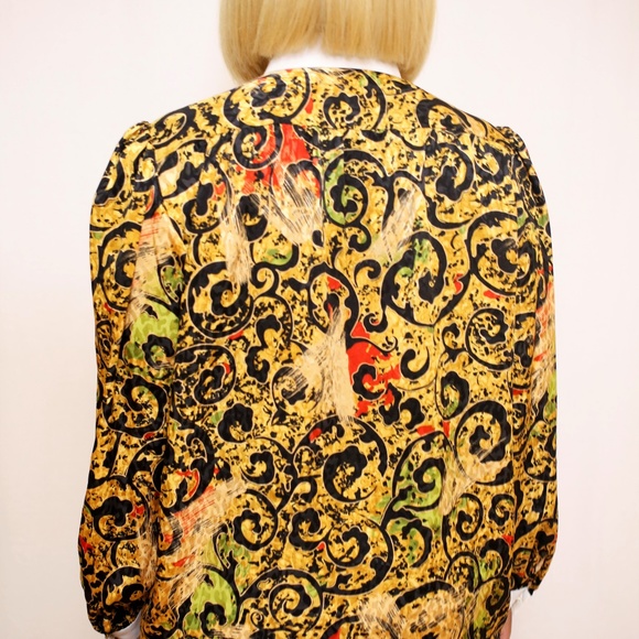 Vintage Abstract Work Top M - Picture 2 of 2